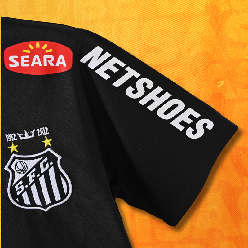 Camisa Santos Black Edition 11/12 - Versão Retro