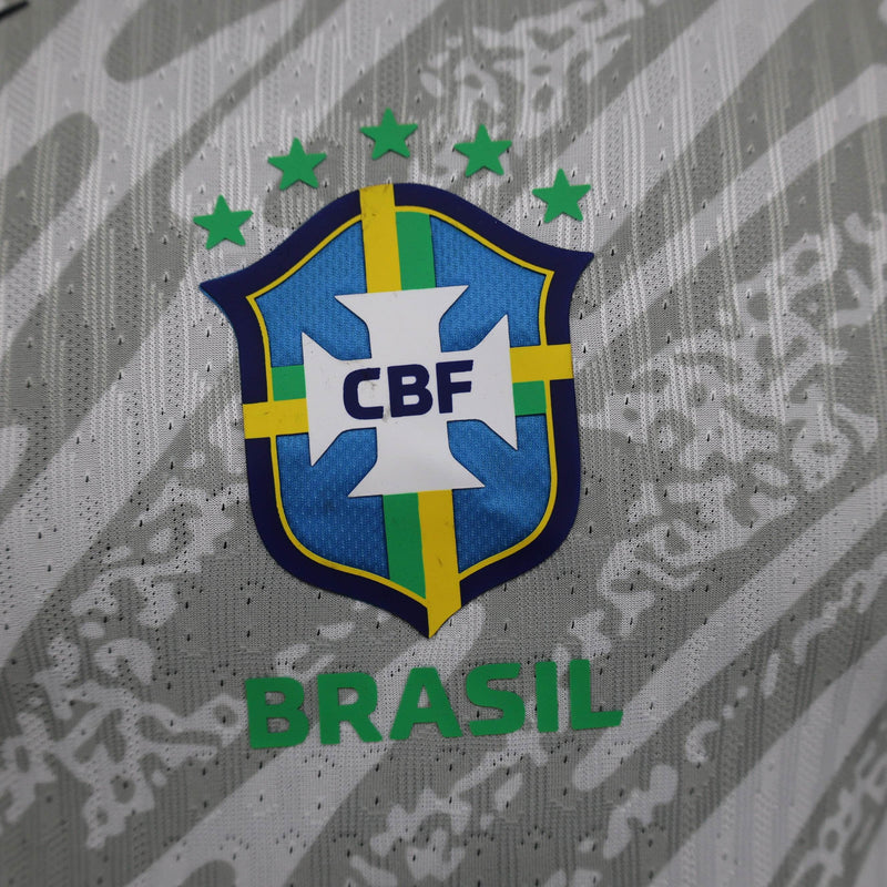 CdC Camisa Brasil Goleiro Cinza 24/25 - Versão Jogador