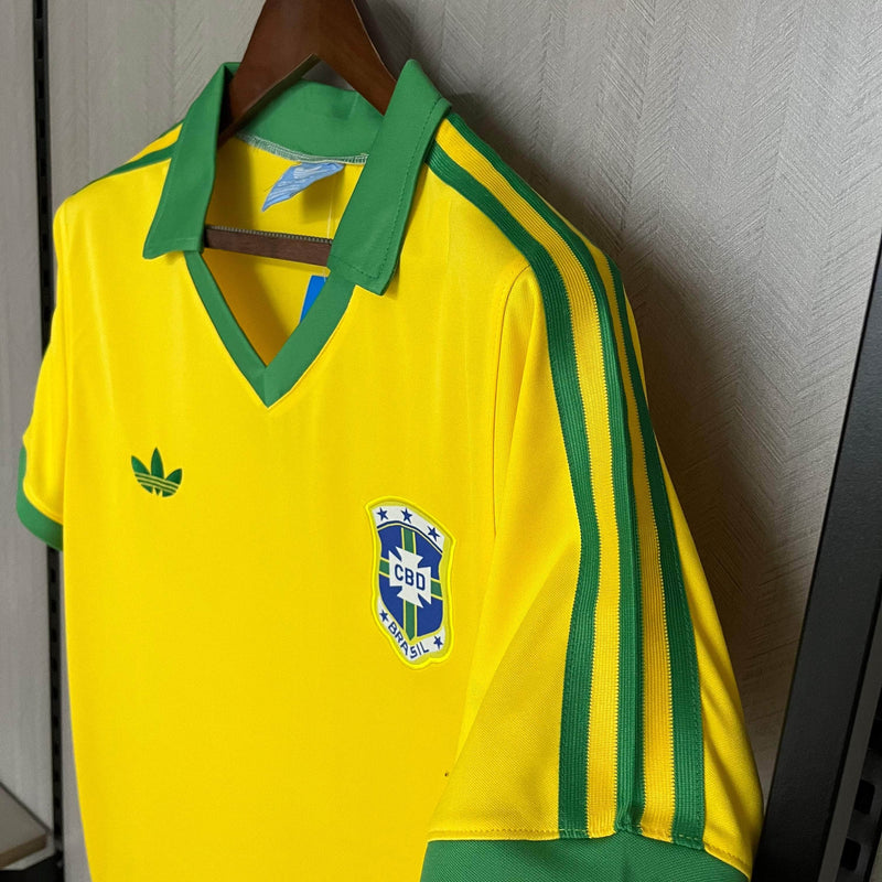 CdC Camisa Brasil Titular 1977 - Versão Retro