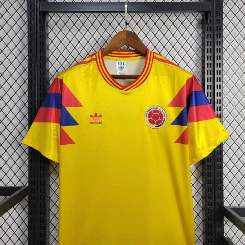 CdC Camisa Colômbia Titular 1990 - Versão Retro