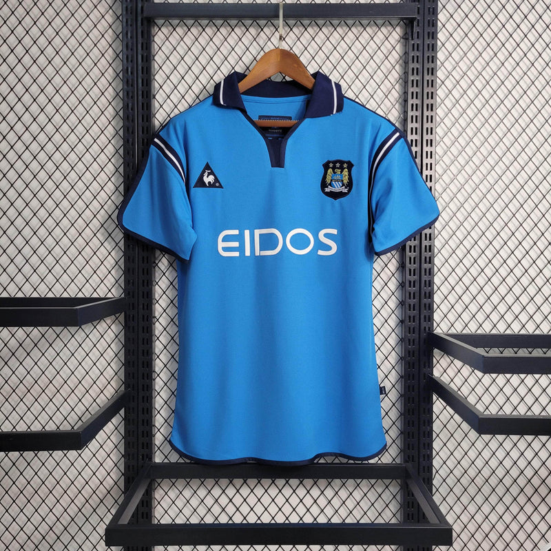 CdC Camisa Manchester City Titular 01/02 - Versão Retro