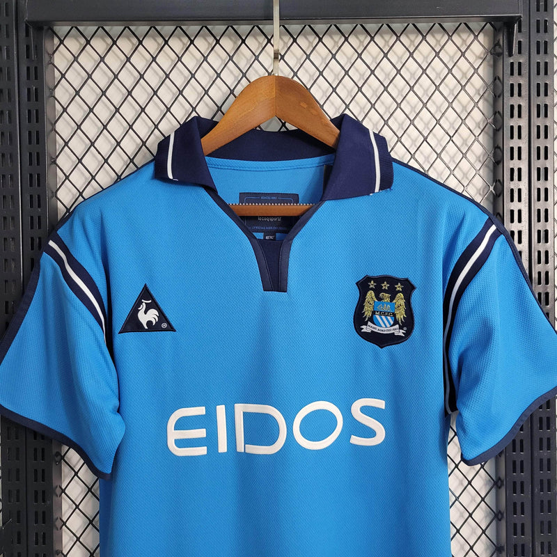 CdC Camisa Manchester City Titular 01/02 - Versão Retro