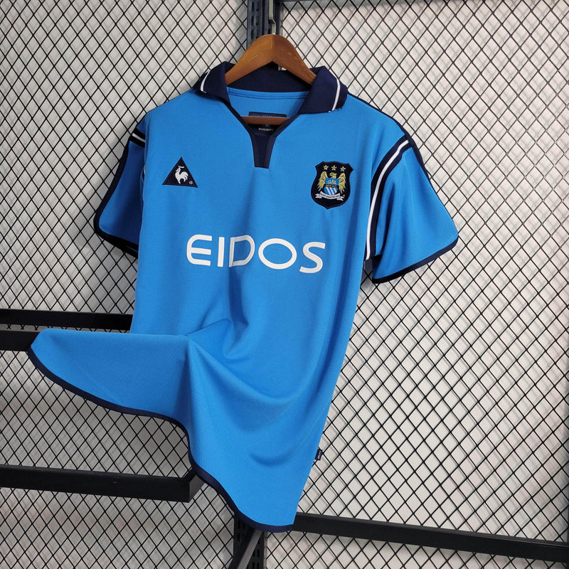 CdC Camisa Manchester City Titular 01/02 - Versão Retro