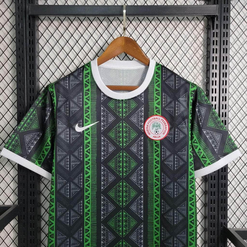 CdC Camisa Nigéria Treino Preta 23/24 - Versão Torcedor