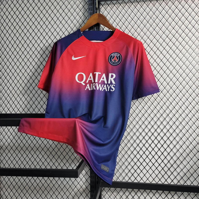 CdC Camisa PSG Treino Vermelha e Azul 23/24 - Versão Torcedor