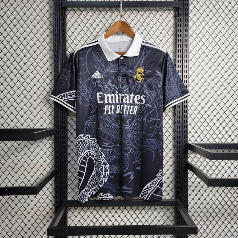 CdC Camisa Real Madrid Edição Dragão Preta 23/24 - Versão Torcedor