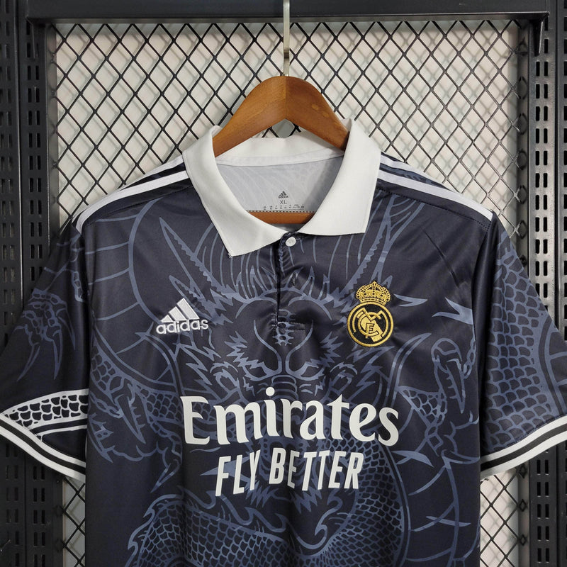 CdC Camisa Real Madrid Edição Dragão Preta 23/24 - Versão Torcedor