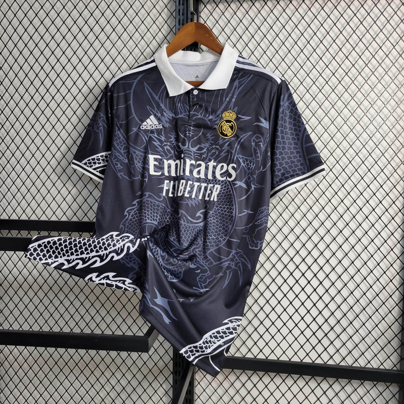 CdC Camisa Real Madrid Edição Dragão Preta 23/24 - Versão Torcedor